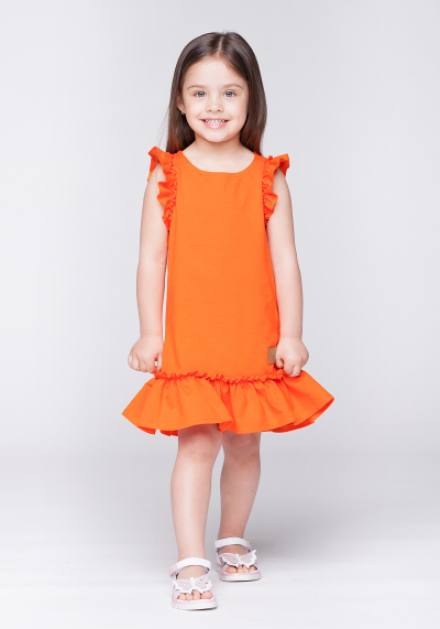 Sukienka Frilka pomarańczowa